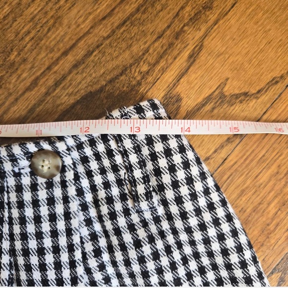 Black and White Gingham High-Waist Skort - Picture 4 of 6